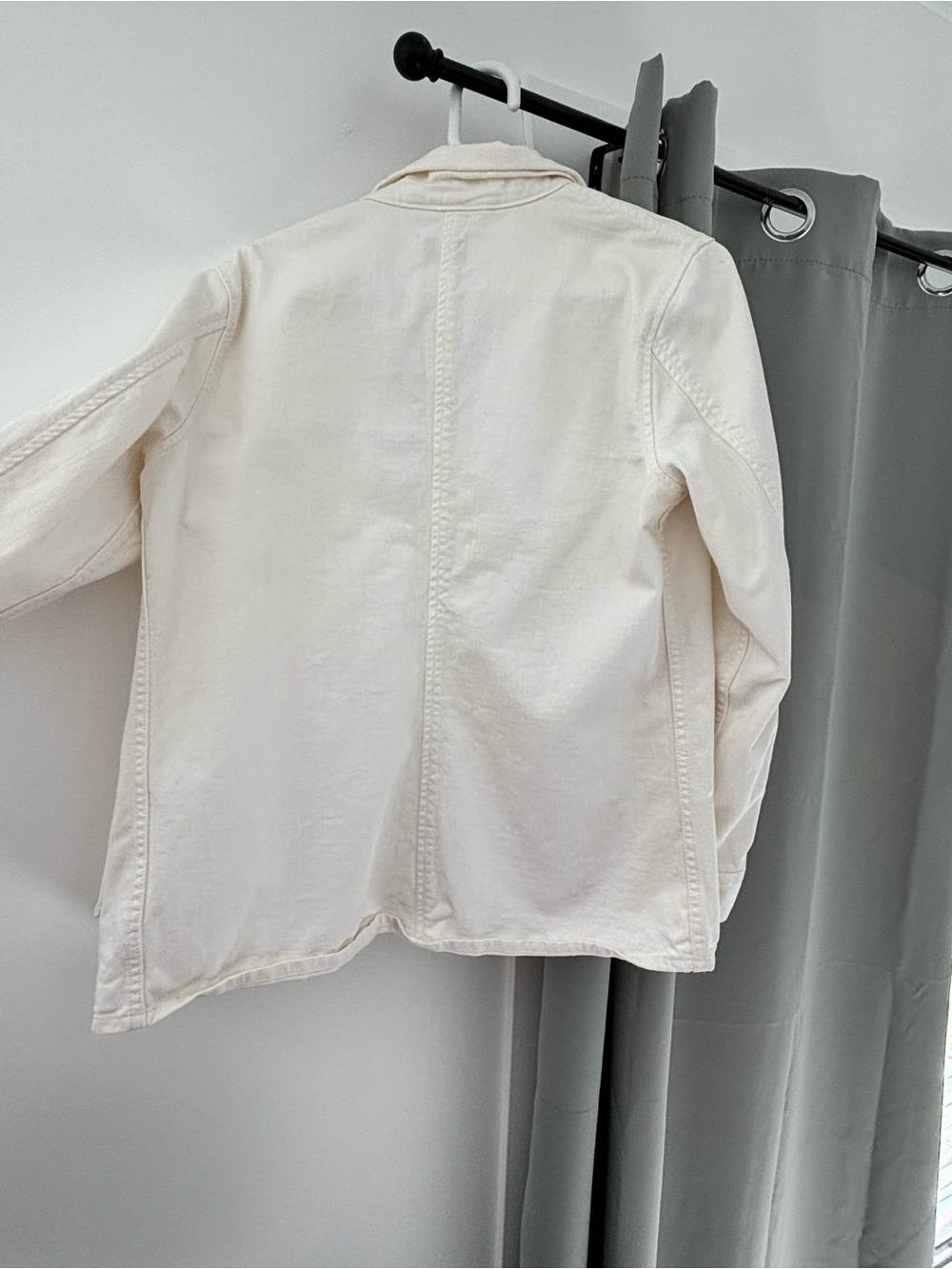 Wilfred Cream Button-Up Utility Jacket - Picture 3 of 3